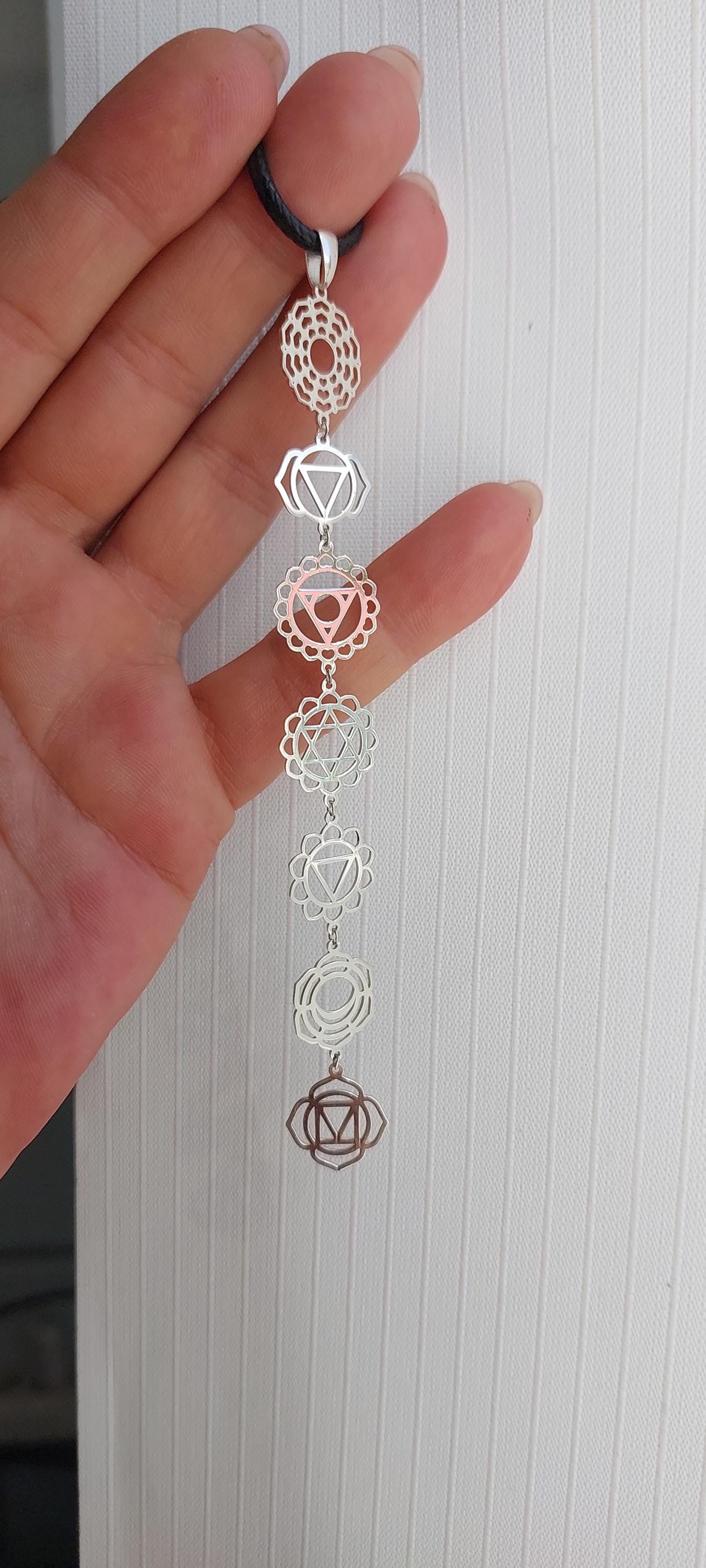 7 Chakra Necklace | Chakra Pendant | Yoga Spiritual Jewelry | Energy Healing Gift | Meditation Necklace for Her