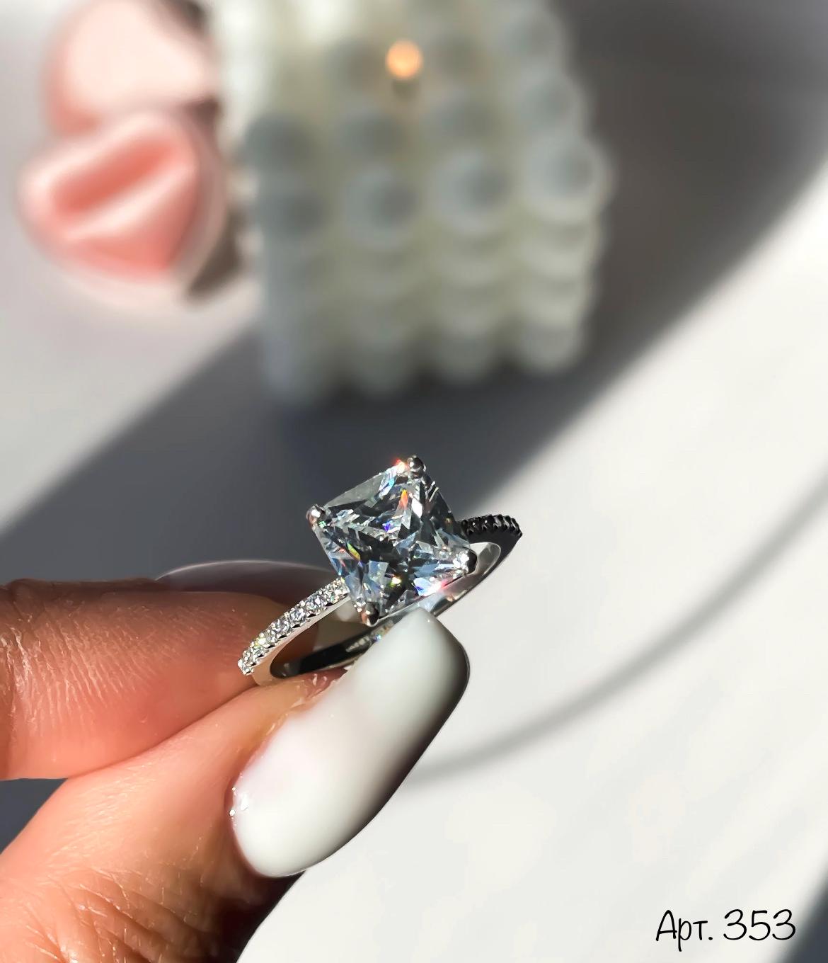 Classic Engagement Ring | Sterling Silver CZ Ring |Sparkling Stone