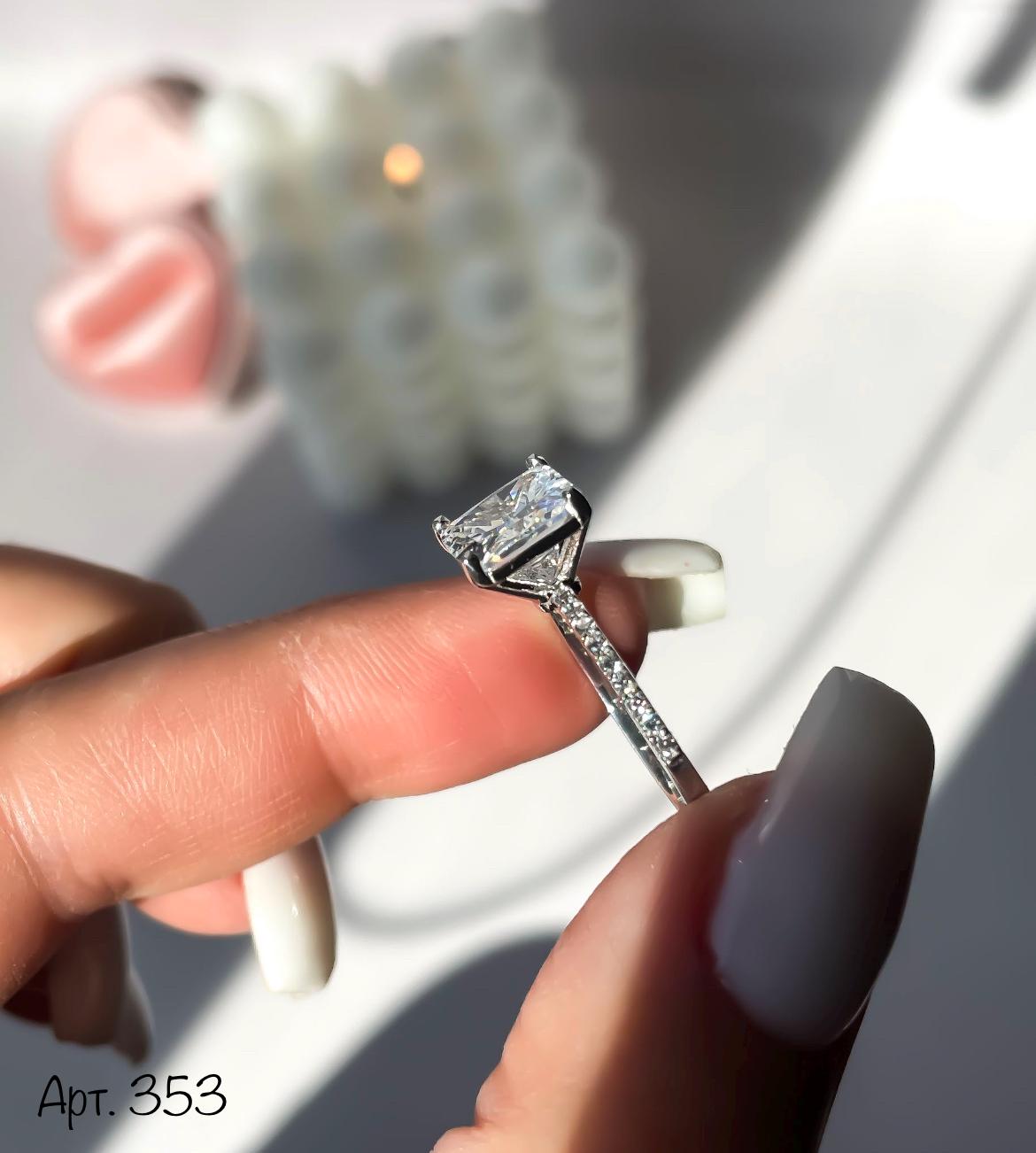 Classic Engagement Ring | Sterling Silver CZ Ring |Sparkling Stone