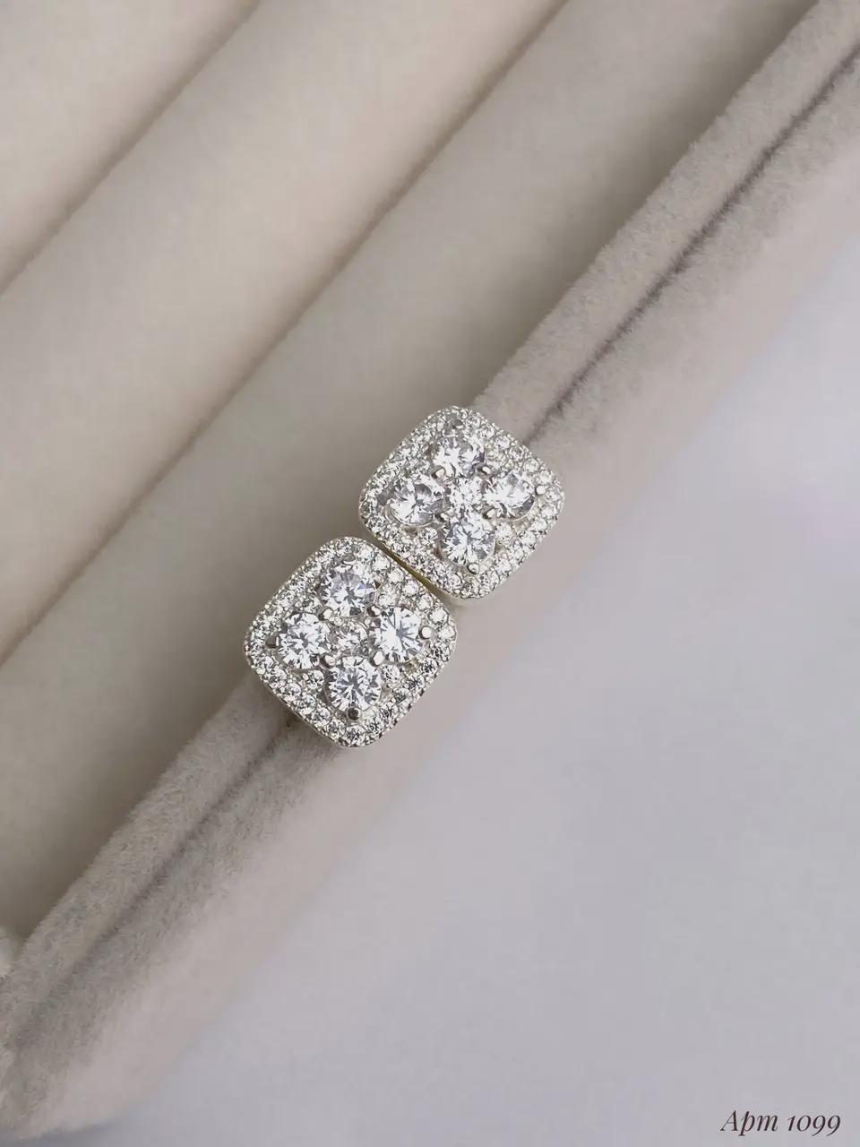 Elegant Square Cut Stud Earrings | Gift for Her