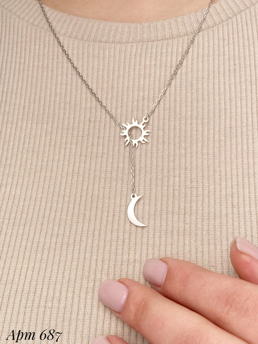 Moon And Star Necklace | Celestial Minimalist Jewelry Symbolizing Dreams Hope And Connection For Her