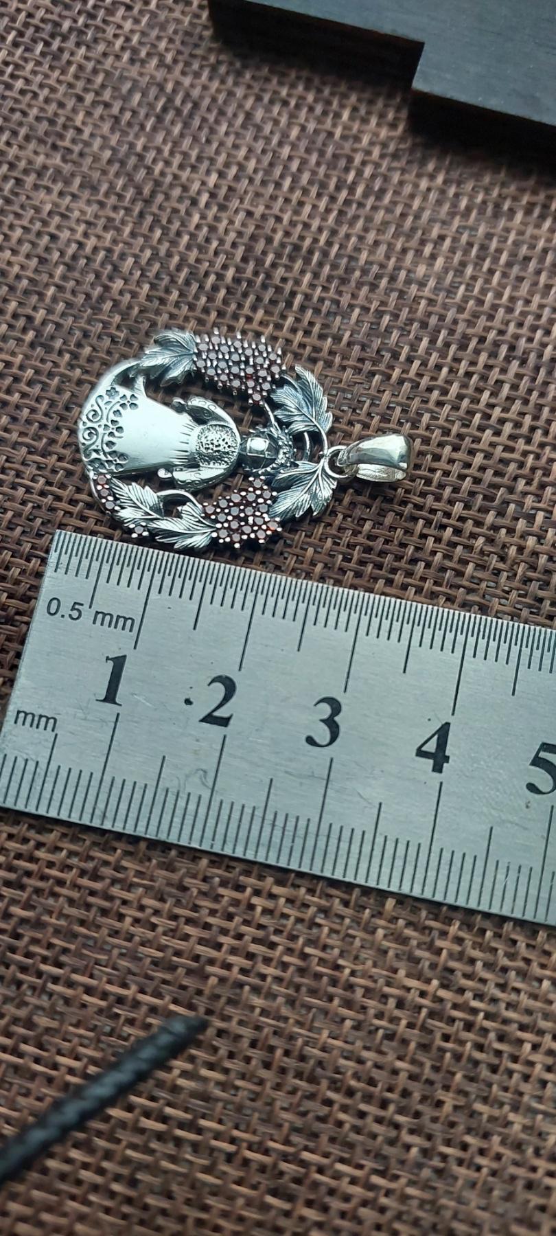 Motanka Doll Pendant | Ukrainian Folk Charm in 925 Sterling Silver | Slavic Amulet Necklace