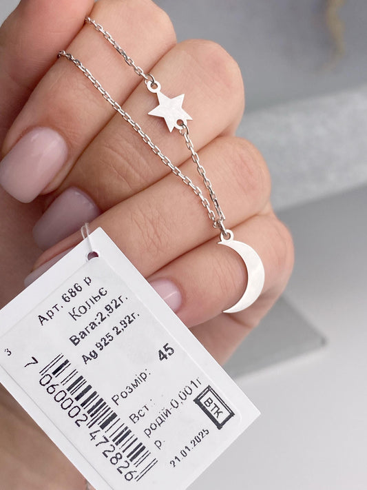 Moon And Star Necklace | Celestial Minimalist Jewelry Symbolizing Dreams Hope And Connection For Her