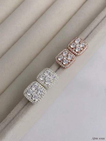 Elegant Square Cut Stud Earrings | Gift for Her