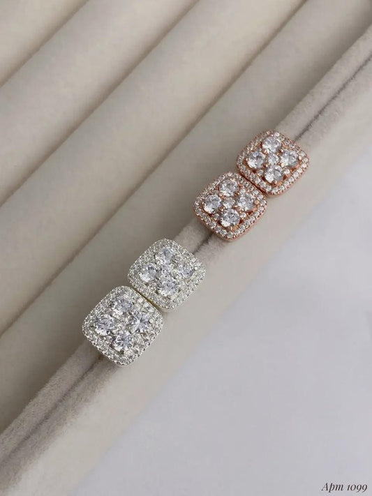 Elegant Square Cut Stud Earrings | Gift for Her